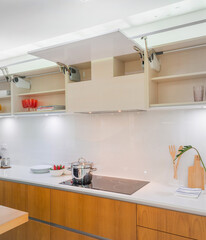 Modern Kitchen Interior with Sleek Appliances and Minimalist Design for Culinary Enthusiasts and Home Chefs