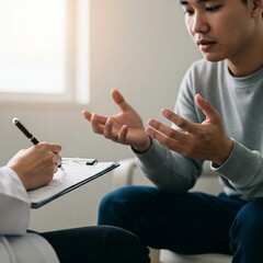 Therapist Providing Mental Health Support to Patient – Professional Counseling Session