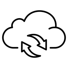 cloud sync icon