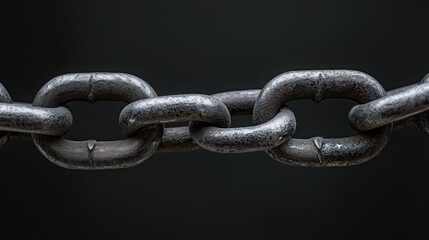 Obraz premium A strong chain representing the foundation of blockchain-powered asset transactions and secure financial networks