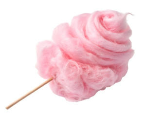 Candy Cotton Isolated on Transparent Background PNG