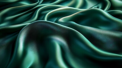 Fototapeta premium A silky, marbled effect in shades of deep green, emerald, and forest, with a luxurious and rich texture, 