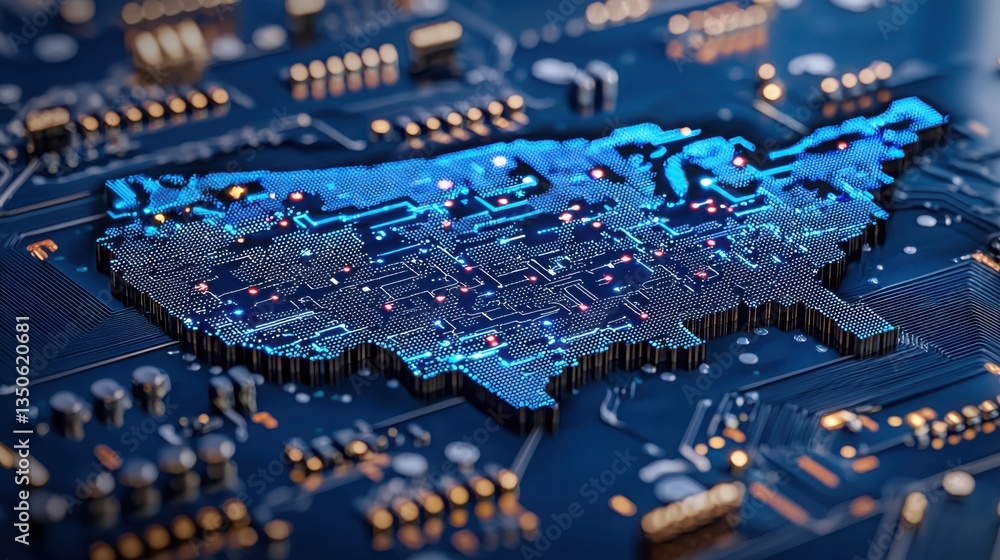 Poster a computer circuit board illustrating the foundations of deep reinforcement learning for diversifica
