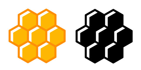 Vector illustration of a honeycomb