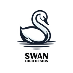  Swan Vector Logo Design