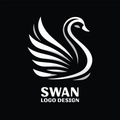  Swan Vector Logo Design