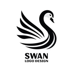  Swan Vector Logo Design