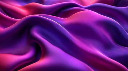 Obraz premium A vibrant silk pattern in shades of bright purple, magenta, and fuchsia, with a glossy and dynamic finish, 