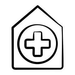 Obraz premium Hospital Icon