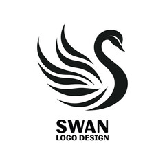  Swan Vector Logo Design