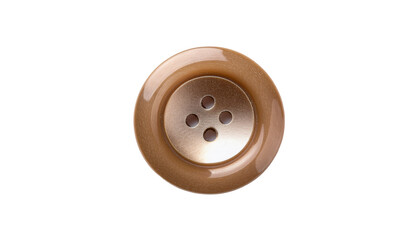 Large brown button detail