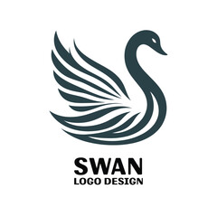  Swan Vector Logo Design
