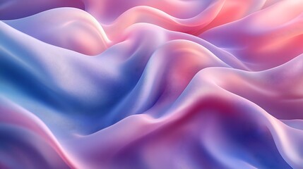 Obraz premium Abstract silky textures in shades of magenta and sky blue swirling gently, forming a soft and vibrant background with fluid lines 