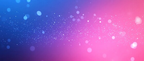 Abstract particles shifting across a gradient background