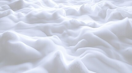 Obraz premium Soft white fur surface, fluffy and cloud-like wool fibers, soothing visual texture.