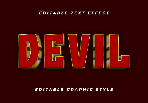 Red Golden Bold Metallic Powerful Fantasy Text Effect