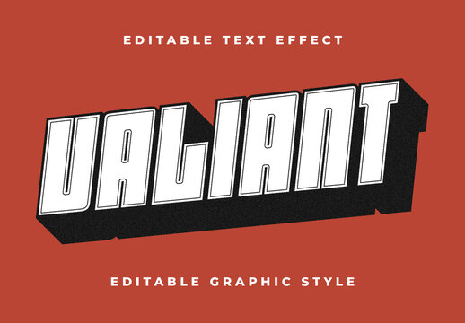 White Black Bold Strong Outline Display Text Effect
