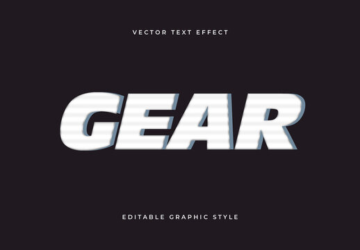 White Grey Striped Fast Speed Dynamic Text Effect