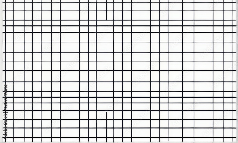 Poster black grid pattern on white background simple geometric design