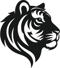 tiger head silhouette