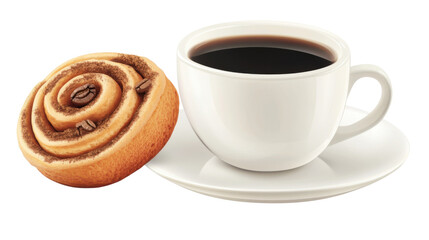 cup of coffee and cookies