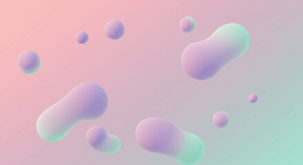 Soft 3D Abstract Bubbles