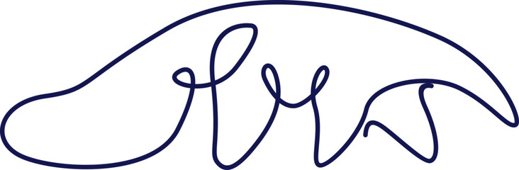 Line Art Animal Illustration Element