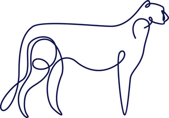 Line Art Animal Illustration Element