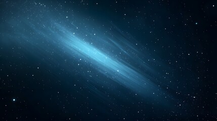 Obraz premium Abstract Space Background Celestial Galaxy with Bright Blue Nebula and Stars