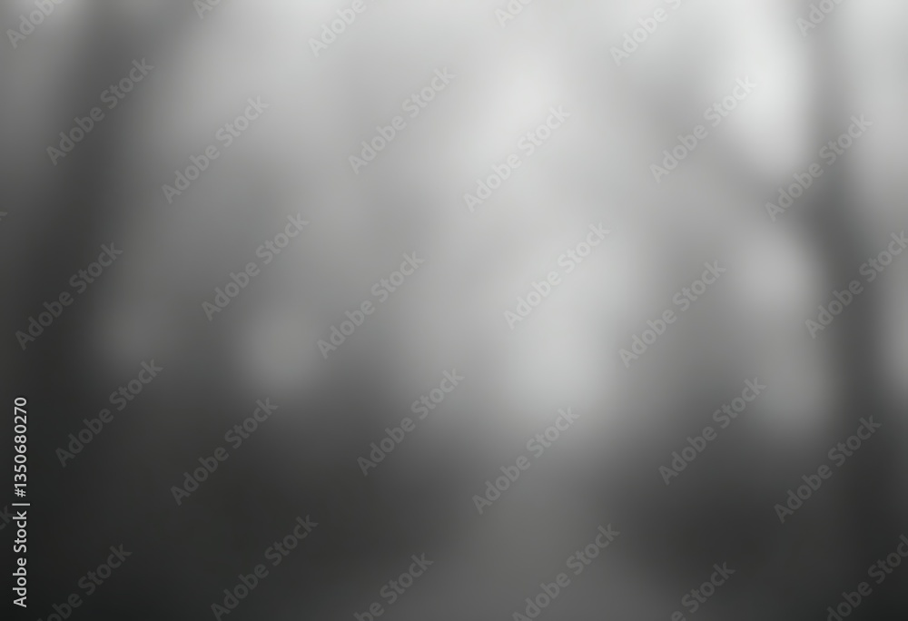 Poster generative ai ethereal grayscale forest path illusion created by ai