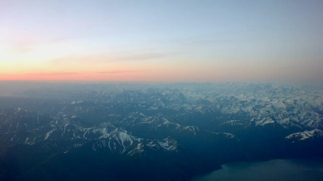Alaska Aerial Sunset