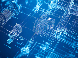 Futuristic Machine Blueprint