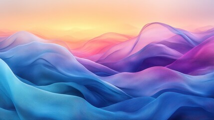 Obraz premium Abstract Colorful Fabric Waves