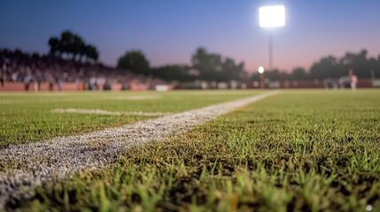 The anticipation of the Friday night lights, a hushed stadium under twilight's embrace, the crisp white line marking the field's green expanse.
