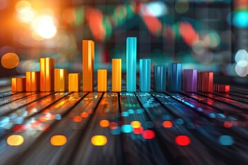 Visuals Showcasing Economic Growth Through Financial Success and Investments