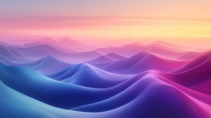 Abstract Pastel Landscape