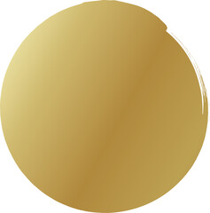 Gold round brush. Design elements