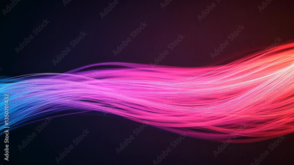 Aufkleber looping animation high speed internet connectivity represented by vibrant neon beams of light flowin