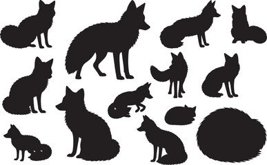 Fox Silhouette - Elegant and Wild Animal Icon