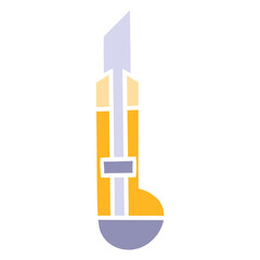 Fototapeta premium vector illustration of cutter knife