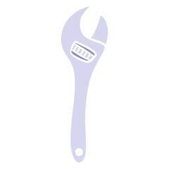 adjustable wrench maintenance vector illustration