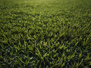 Obraz premium A freshly mowed, lush green lawn with sharp edges and neat appearance.