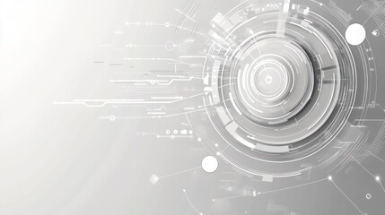 Obraz premium Abstract technology graphic design, futuristic background, digital illustration, possible use in website design