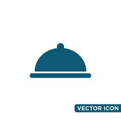 Obraz premium Simple Movable Food Cover Icon Design Template 