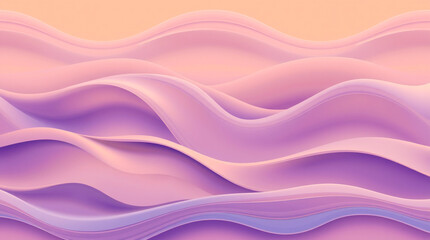 Seamless Abstract Wave Background with Smooth Gradient Transition, Blending Soft Colors for a Fluid and Elegant Visual Experience