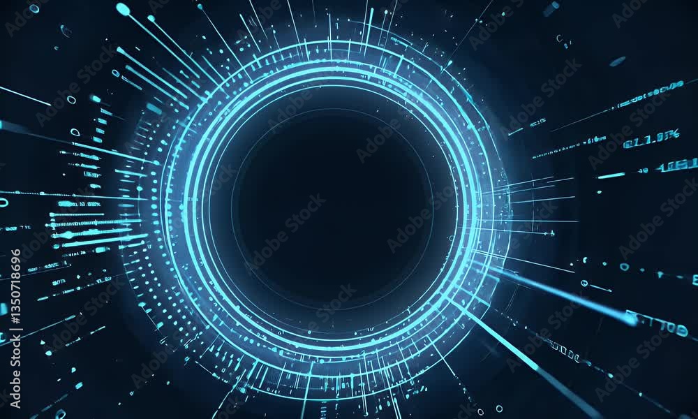 Poster circular data visualization