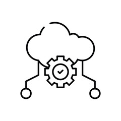 Obraz premium Api vector icon stock illustration