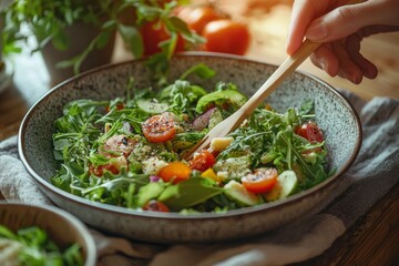 Enjoy a light and refreshing salad perfect for a quick lunch or healthy side dish