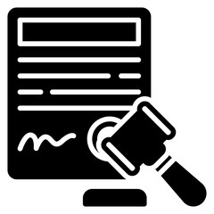 Legal Compliant Solid Icon