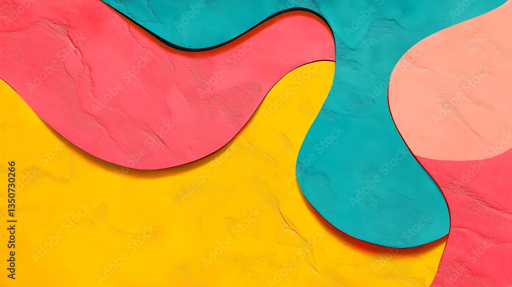 Aufkleber abstract colorful wave pattern.